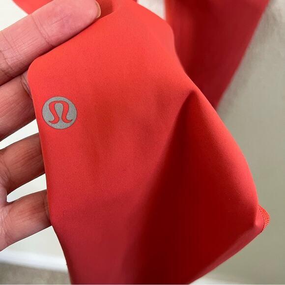 Lululemon Fast & Free 7/8 Tight II Nulux 25" Red Orange Womens Size 4 - Picture 5 of 7